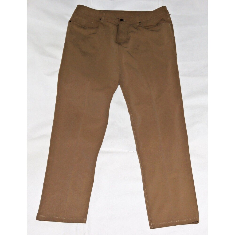 Lululemon ABC Classic Fit Warpstreme Men's 36 Brown ABC 5 Pocket 33x32 LM5ADFS